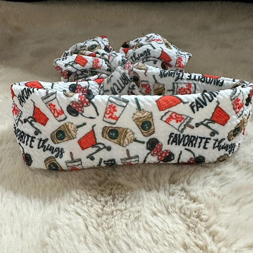 Disney Minnie, Chick-fil-A, Starbucks Favorite Things all in 1 Infant Headband